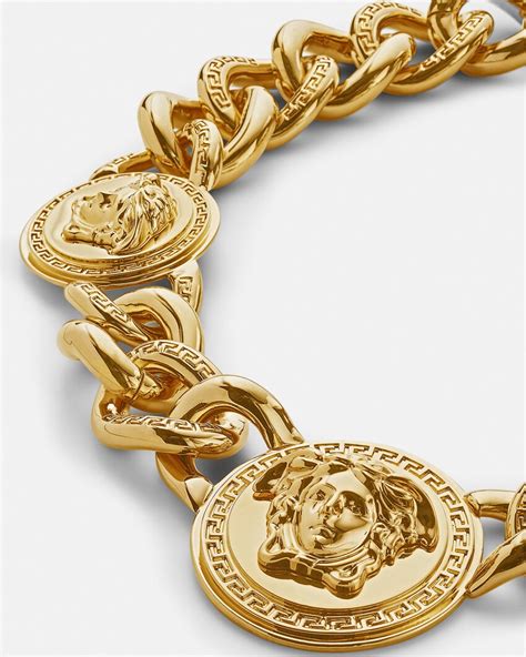 versace icon medusa necklace|versace necklace real gold.